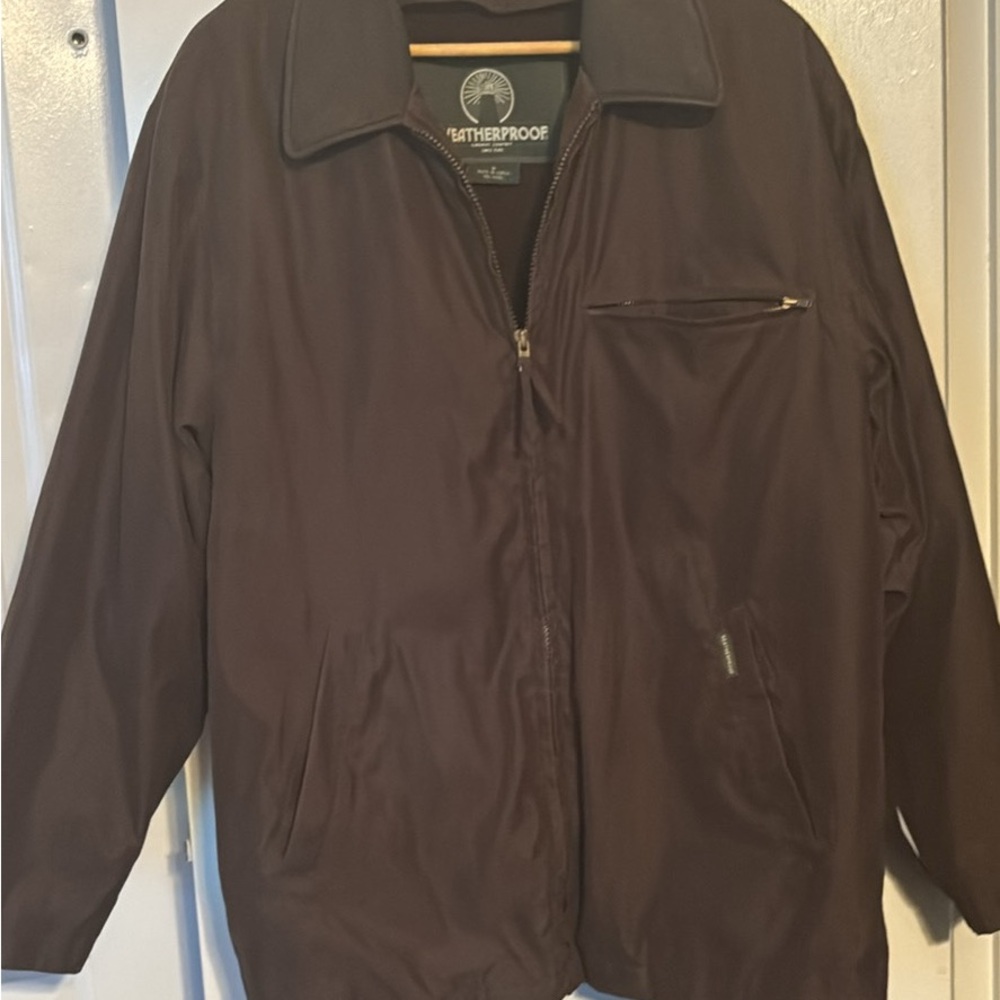 Weatherproof Men's Dark Brown Windbreaker